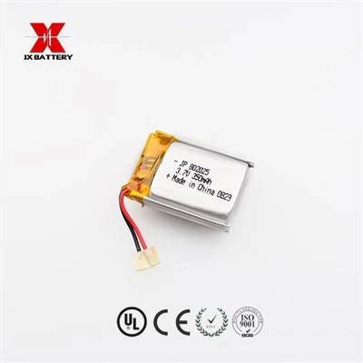 Batería de polímero de litio JP802025 350mah pcb agregada
